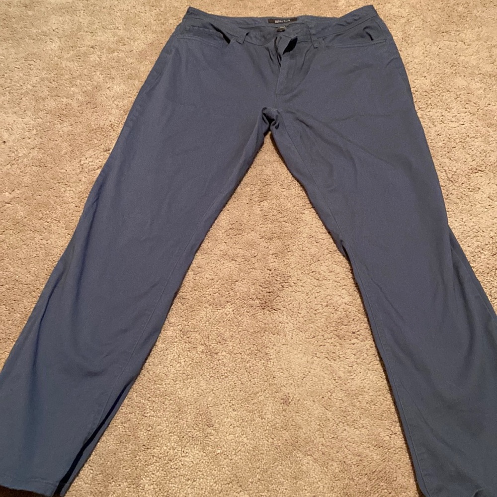 Mens Kenneth Cole reaction blue khaki pants 34x32